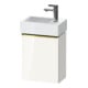 Duravit Meuble sous lavabo D-Neo 36,4x22,2x44cm, 1 porte, à gauche, blanc poli/haut brillant-1
