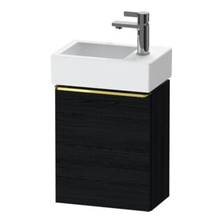 Duravit Meuble sous-lavabo D-Neo 36,4x22,2x44cm, 1 porte, à gauche, gris poli/blanc œuf