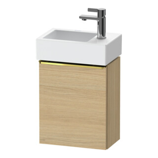 Duravit Meuble sous lavabo D-Neo 36,4x22,2x44cm, 1 porte, à gauche, gris poli/Ei N