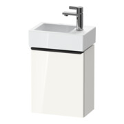 Duravit Meuble sous lavabo D-Neo 36,4x22,2x44cm, 1 porte, à gauche, noir/blanc brillant-1