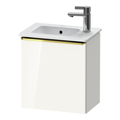 Duravit Meuble sous-lavabo D-Neo 41x27,4x44 cm, 1 tiroir, à droite, blanc brillant