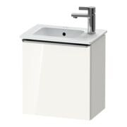 Duravit Meuble sous-lavabo D-Neo 41x27,4x44 cm, 1 tiroir, à droite, blanc brillant