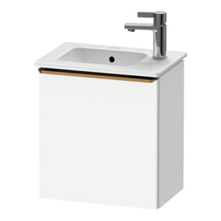 Duravit Meuble sous-lavabo D-Neo 41x27,4x44 cm, 1 tiroir, à droite, bronze mat/blanc