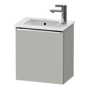 Duravit Meuble sous-lavabo D-Neo 41x27,4x44 cm, 1 tiroir, à droite, chromé/béton ma