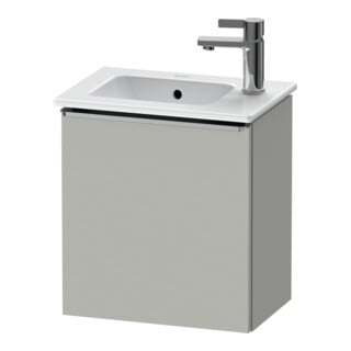 Duravit Meuble sous lavabo D-Neo 41x27,4x44 cm, 1 tiroir, à droite, ES chêne/gris mat