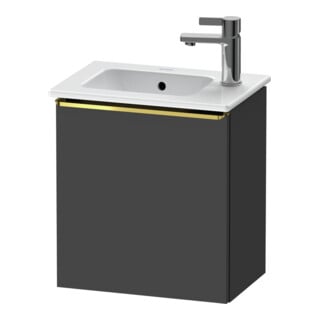 Duravit Meuble sous-lavabo D-Neo 41x27,4x44 cm, 1 tiroir, à droite, gris polaire/mat
