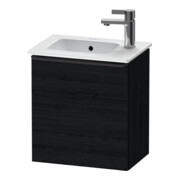 Duravit Meuble sous lavabo D-Neo 41x27,4x44 cm, 1 tiroir, à droite, noir/éclat noir