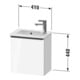 Duravit Meuble sous lavabo D-Neo 41x27,4x44 cm, 1 tiroir, à droite, noir/marbre œuf-3
