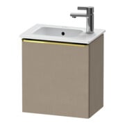 Duravit Meuble sous-lavabo D-Neo 41x27,4x44 cm, 1 tiroir, à droite, or poli/lin