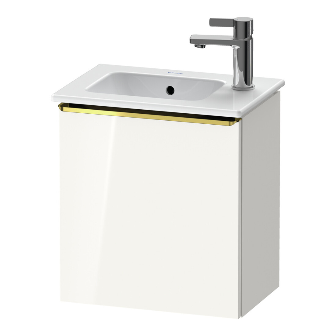 Duravit Meuble sous lavabo D-Neo 41x27,4x44 cm, 1 tiroir, à gauche, blanc brillant