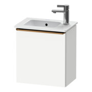 Duravit Meuble sous lavabo D-Neo 41x27,4x44 cm, 1 tiroir, à gauche, bronze mat/blanc-1