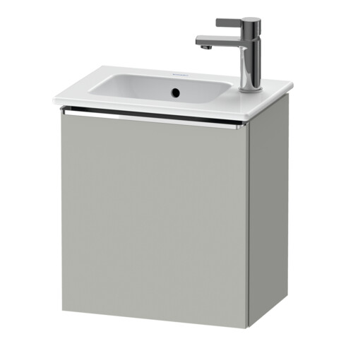 Duravit Meuble sous lavabo D-Neo 41x27,4x44 cm, 1 tiroir, à gauche, chrome/béton ma