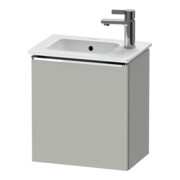 Duravit Meuble sous lavabo D-Neo 41x27,4x44 cm, 1 tiroir, à gauche, chrome/béton ma