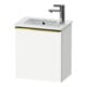 Duravit Meuble sous-lavabo D-Neo 41x27,4x44 cm, 1 tiroir, à gauche, doré poli/blanc mat-1
