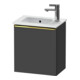 Duravit Meuble sous lavabo D-Neo 41x27,4x44 cm, 1 tiroir, à gauche, gris brillant/mat-1