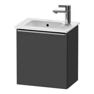 Duravit Meuble sous lavabo D-Neo 41x27,4x44 cm, 1 tiroir, à gauche, gris mat