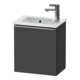 Duravit Meuble sous lavabo D-Neo 41x27,4x44 cm, 1 tiroir, à gauche, gris mat-1