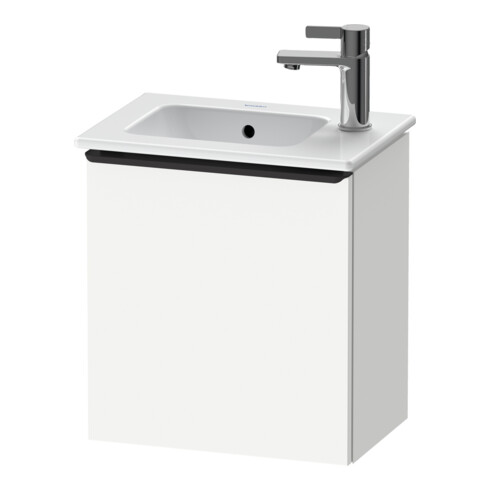 Duravit Meuble sous lavabo D-Neo 41x27,4x44 cm, 1 tiroir, à gauche, noir/blanc ma