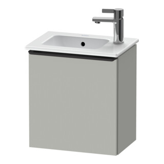 Duravit Meuble sous lavabo D-Neo 41x27,4x44 cm, 1 tiroir, à gauche, noir/gris mat