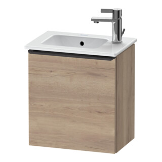 Duravit Meuble sous lavabo D-Neo 41x27,4x44 cm, 1 tiroir, à gauche, noir/marbre œuf