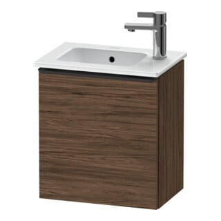 Duravit Meuble sous-lavabo D-Neo 41x27,4x44 cm, 1 tiroir, à gauche, noir/noisette foncé