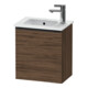 Duravit Meuble sous-lavabo D-Neo 41x27,4x44 cm, 1 tiroir, à gauche, noir/noisette foncé-1