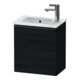 Duravit Meuble sous lavabo D-Neo 41x27,4x44 cm, 1 tiroir, à gauche, noir/œuf noir-1