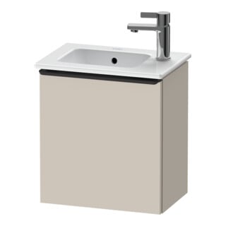 Duravit Meuble sous-lavabo D-Neo 41x27,4x44 cm, 1 tiroir, à gauche, noir/taupe mat