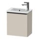 Duravit Meuble sous-lavabo D-Neo 41x27,4x44 cm, 1 tiroir, à gauche, noir/taupe mat-1