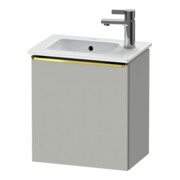 Duravit Meuble sous-lavabo D-Neo 41x27,4x44 cm, 1 tiroir, à gauche, or poli/gris mat