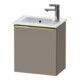 Duravit Meuble sous lavabo D-Neo 41x27,4x44 cm, 1 tiroir, An L, gris poli/Basalte mat-1