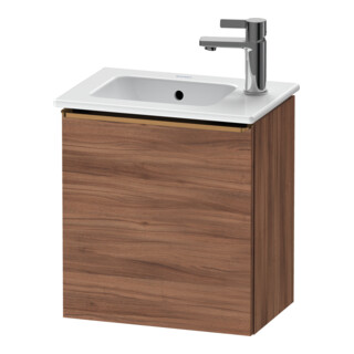 Duravit Meuble sous lavabo D-Neo 41x27,4x44 cm, 1 tiroir, An L, noyer naturel