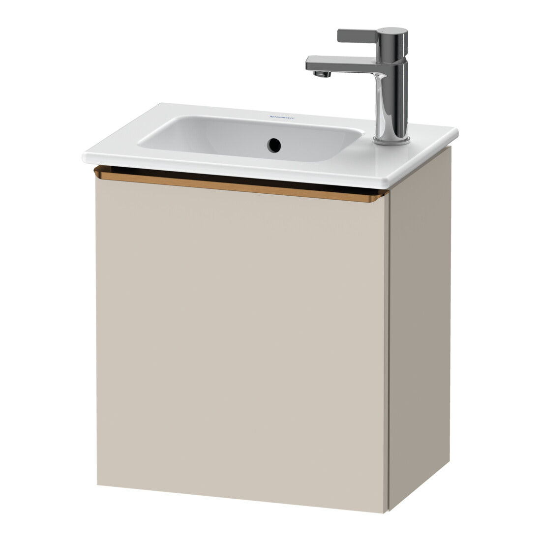 Duravit Meuble sous-lavabo D-Neo 41x27,4x44 cm, 1 tiroir, An L, taupe mat
