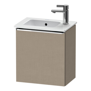 Duravit Meuble sous lavabo D-Neo 41x27,4x44 cm, 1 tiroir, gauche, chrome/lin
