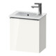 Duravit Meuble sous lavabo D-Neo 41x27,4x44 cm, 1 tiroir, raccord D, chrome/blanc brillant-1