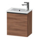 Duravit Meuble sous lavabo D-Neo 41x27,4x44cm, 1 tiroir, à droite, noir/noisette naturel-1