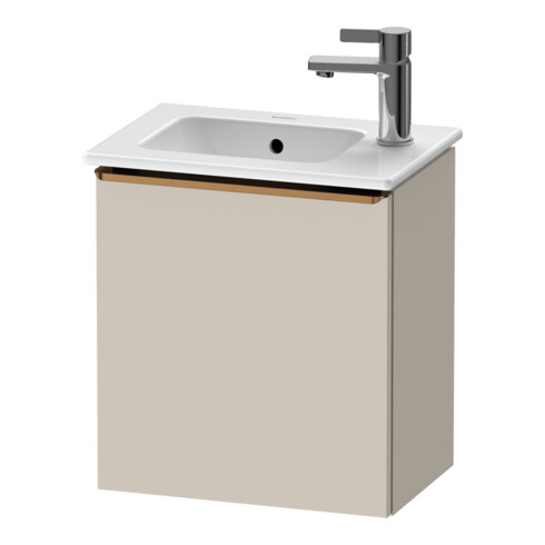 Duravit Meuble sous lavabo D-Neo 41x27,4x44cm, 1 tiroir, à droite, taupe mat