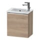 Duravit Meuble sous-lavabo D-Neo 41x27,4x44cm, 1 tiroir, à gauche, chr/chêne marbré-1