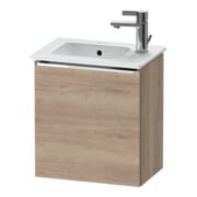 Duravit Meuble sous-lavabo D-Neo 41x27,4x44cm, 1 tiroir, à gauche, chr/chêne marbré