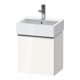Duravit Meuble sous lavabo D-Neo 43,4x32,2x44 cm, 1 porte, à droite, blanc brillant/gris-1
