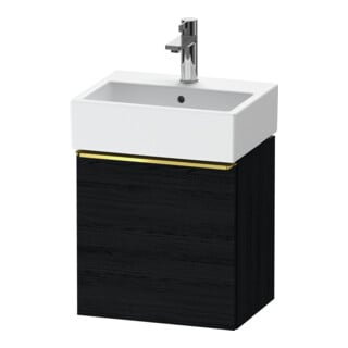 Duravit Meuble sous lavabo D-Neo 43,4x32,2x44 cm, 1 porte, à droite, brillant/Blanc œuf