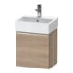 Duravit Meuble sous-lavabo D-Neo 43,4x32,2x44 cm, 1 porte, à droite, chêne/émeri marbré-1