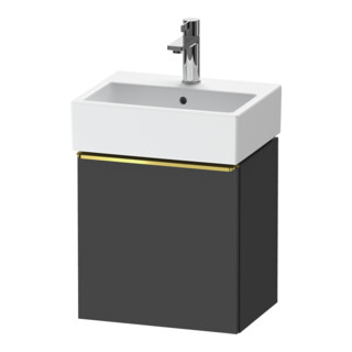 Duravit Meuble sous lavabo D-Neo 43,4x32,2x44 cm, 1 porte, à droite, gris pâle/gris mat