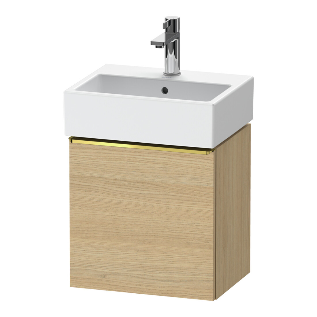 Duravit Meuble sous lavabo D-Neo 43,4x32,2x44 cm, 1 porte, à droite, gris poli/Ei N