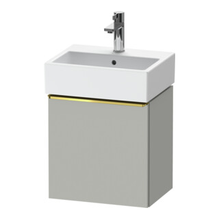 Duravit Meuble sous lavabo D-Neo 43,4x32,2x44 cm, 1 porte, à droite, gris poli/mat