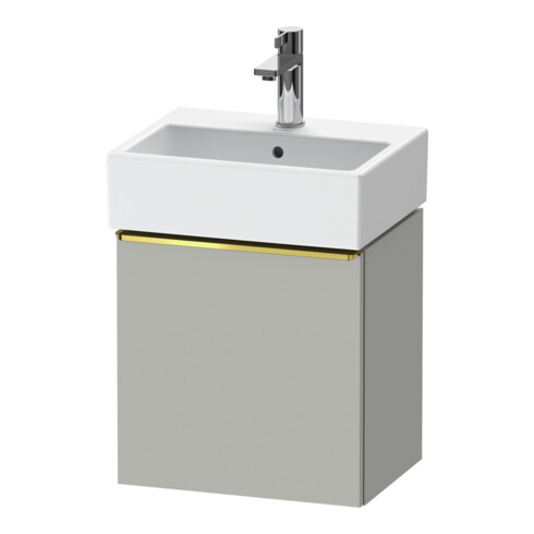 Duravit Meuble sous lavabo D-Neo 43,4x32,2x44 cm, 1 porte, à droite, gris poli/mat