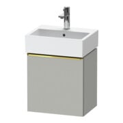 Duravit Meuble sous lavabo D-Neo 43,4x32,2x44 cm, 1 porte, à droite, gris poli/mat