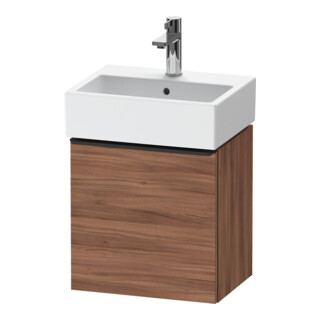 Duravit Meuble sous-lavabo D-Neo 43,4x32,2x44 cm, 1 porte, à droite, noir/noisette naturel