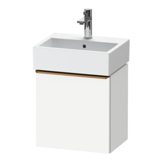 Duravit Meuble sous lavabo D-Neo 43,4x32,2x44 cm, 1 porte, à gauche, blanc/gris mat