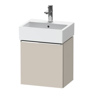 Duravit Meuble sous-lavabo D-Neo 43,4x32,2x44 cm, 1 porte, à gauche, chr/taupe mat